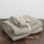 BINGO Drap de bain gris vert
