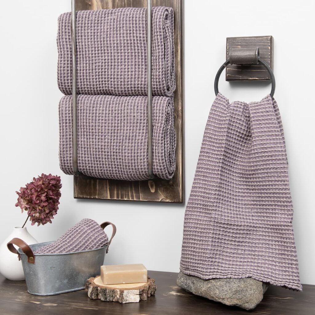 BINGO Drap de bain gris violet 1 BINGO Drap de bain gris violet