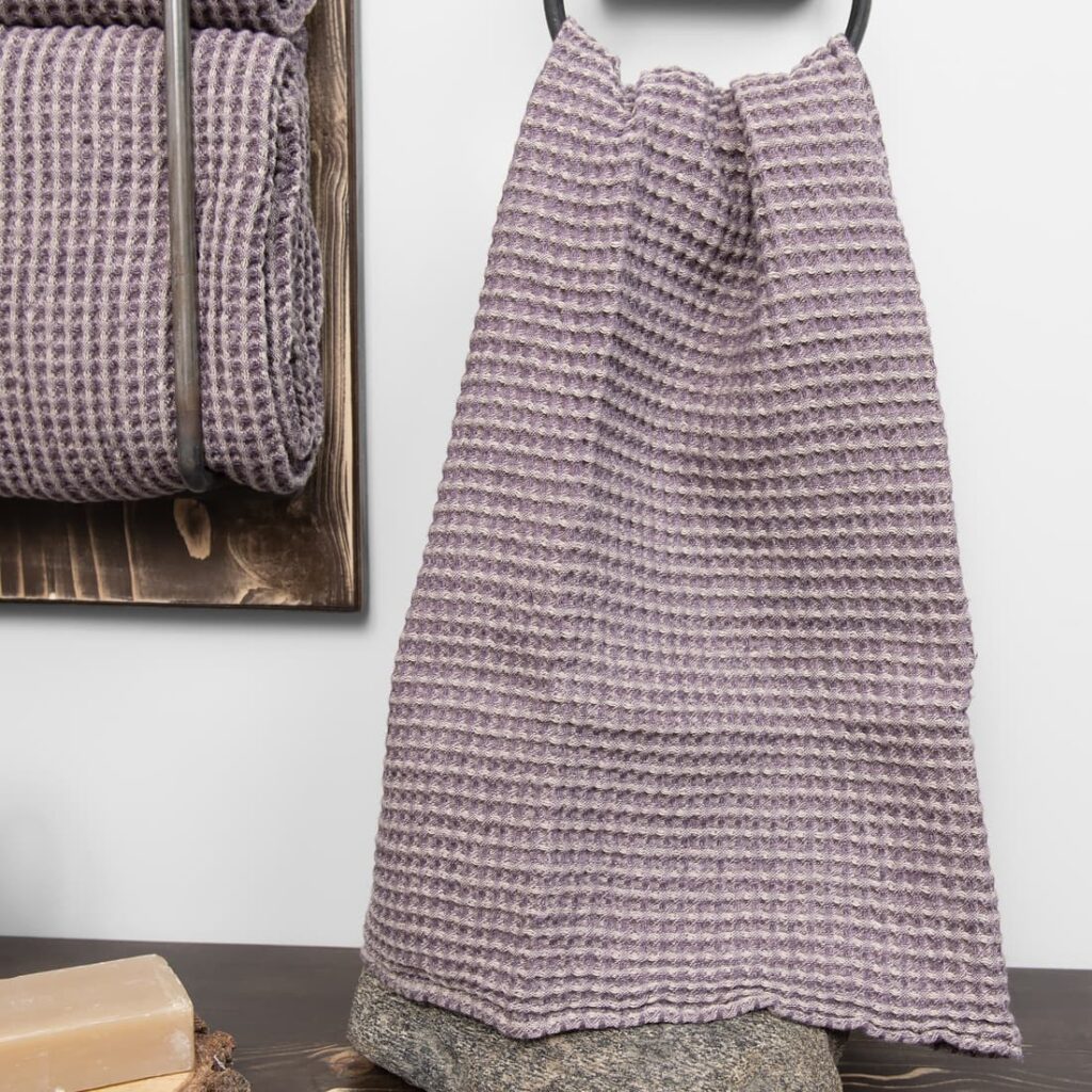 BINGO Drap de bain gris violet 2 BINGO Drap de bain gris violet – Image 2