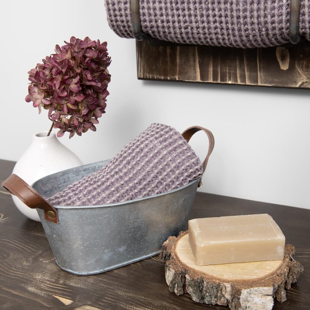 BINGO Drap de bain gris violet 4 BINGO Drap de bain gris violet – Image 4