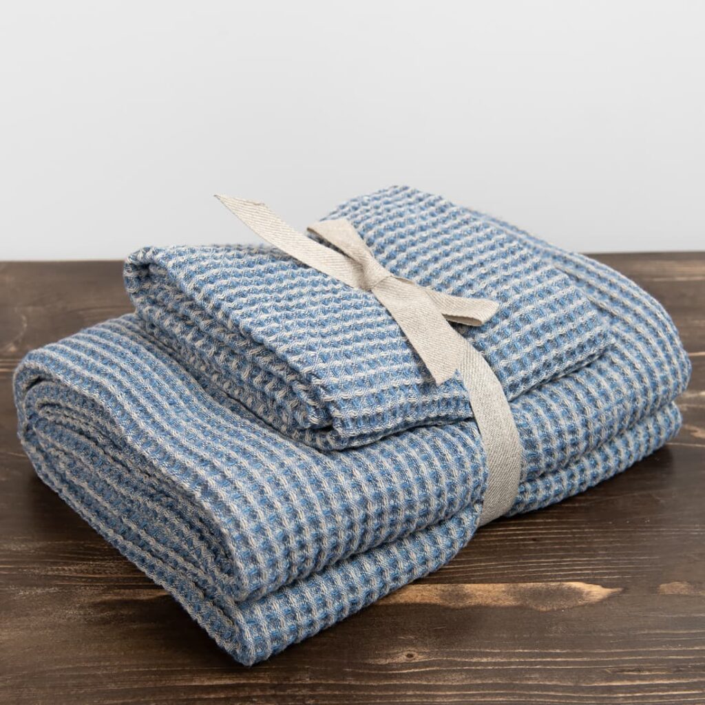 BINGO Drap de bain gris bleu 2 BINGO Drap de bain gris bleu – Image 2