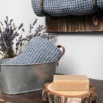 BINGO Drap de bain gris bleu