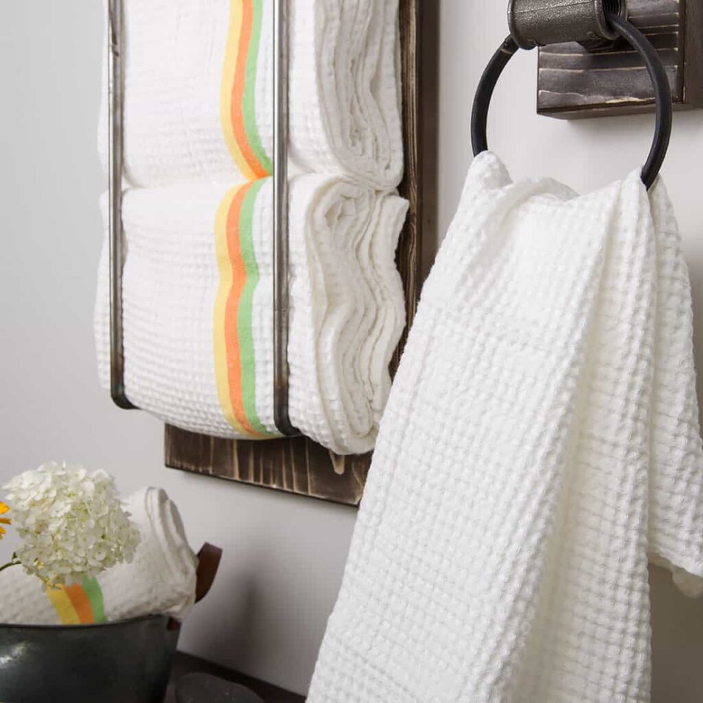 BERGAMO Drap de bain blanc 2 BERGAMO Drap de bain blanc – Image 2
