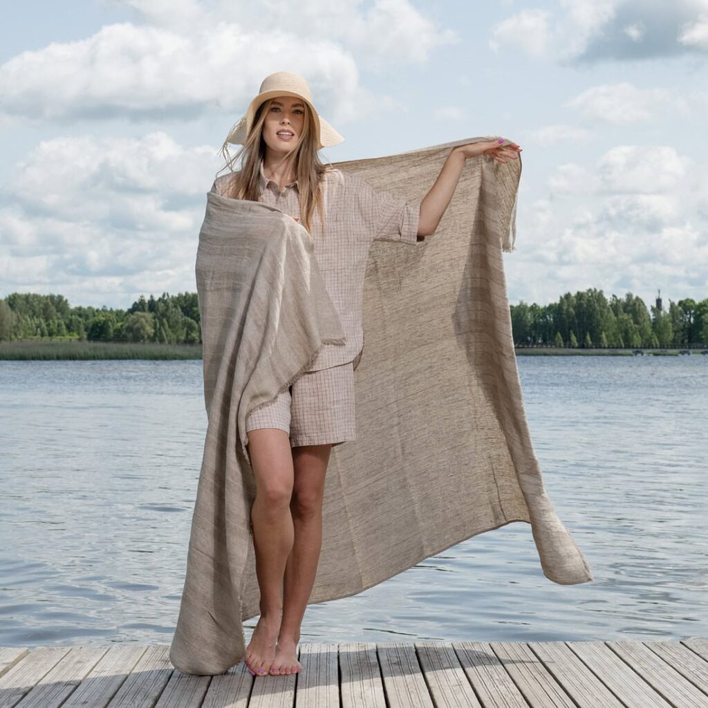 ISLA Serviette de plage beige 1 ISLA Serviette de plage beige