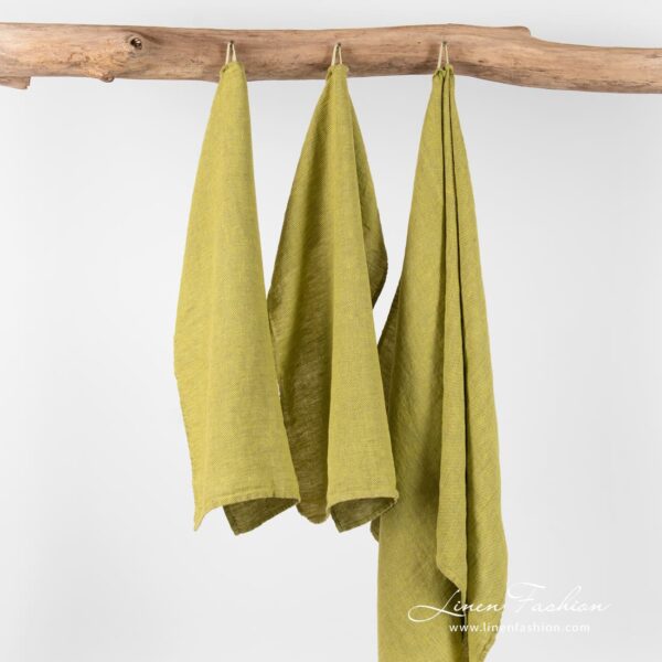 FLINT Drap de bain jaune vert
