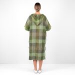 BINGO Poncho vert à carreaux