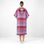 BINGO Poncho lilas à carreaux