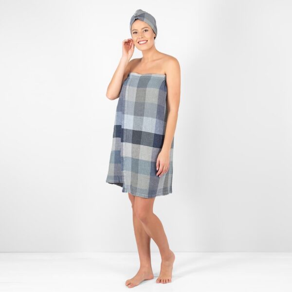 BINGO Serviette à enrouler bleu gris
