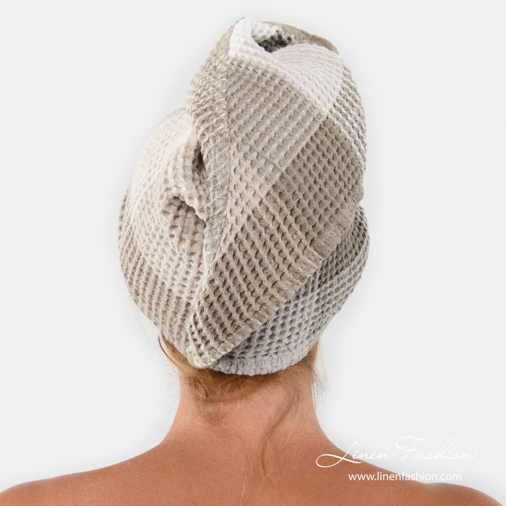 BINGO Serviette pour cheveux sable 2 BINGO Serviette pour cheveux sable – Image 2