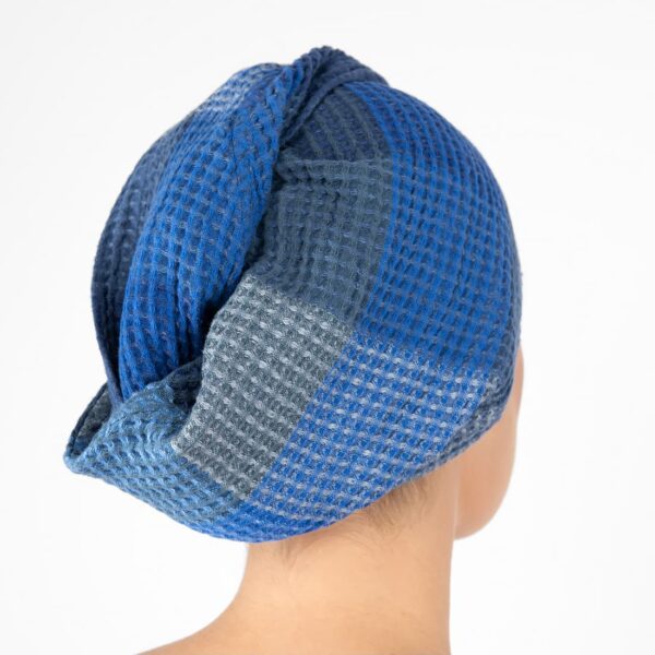 BINGO Serviette pour cheveux bleue – Image 2
