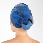 BINGO Serviette pour cheveux bleue