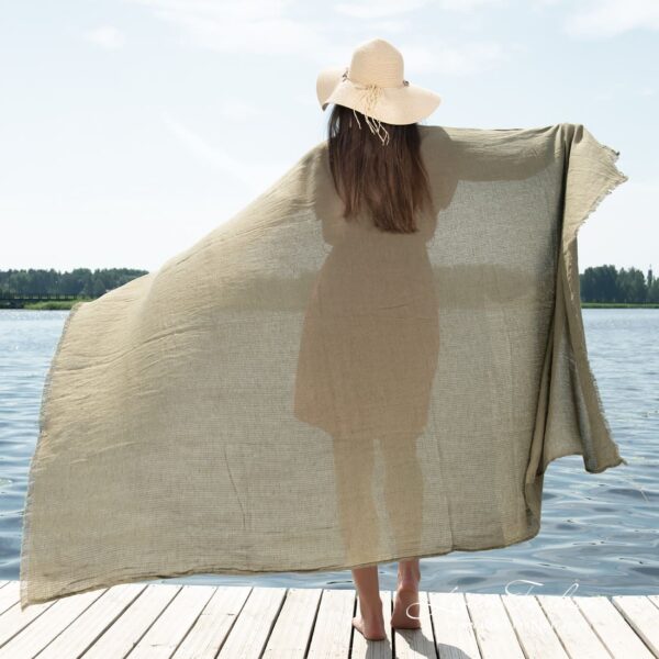 VENICE Serviette de plage verte – Image 3
