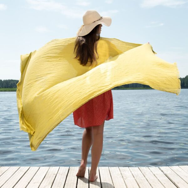 VENICE Serviette de plage jaune – Image 4