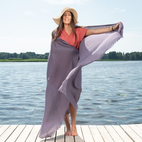 VENICE Serviette de plage violette