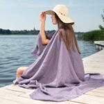 VENICE Serviette de plage violette