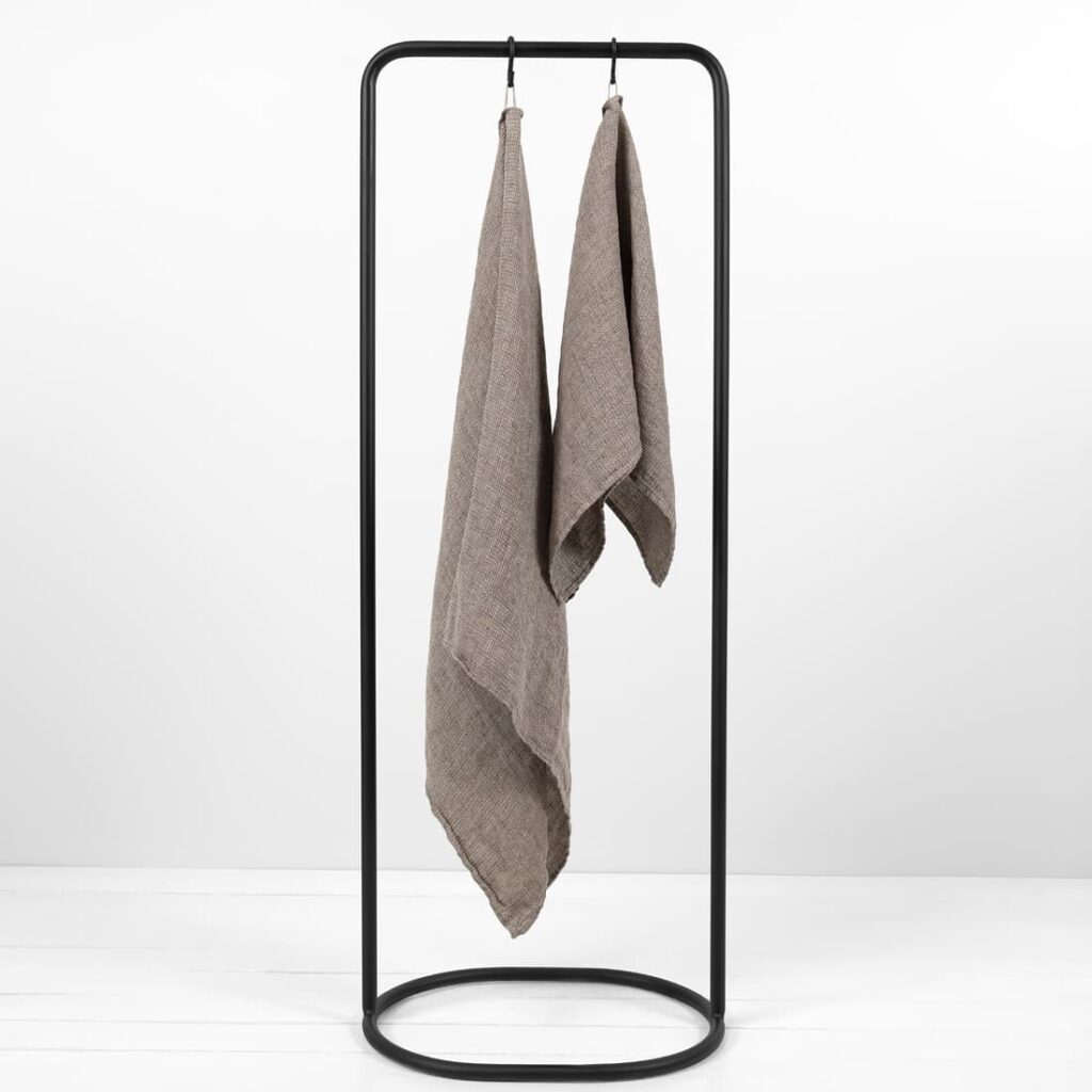 PURO Drap de bain gris brun 1 PURO Drap de bain gris brun