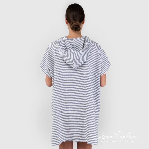 Beach poncho with a hood