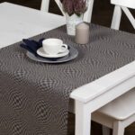 COSMOS Chemin de table bleu