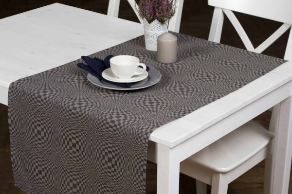 COSMOS Chemin de table bleu