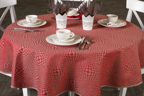 COSMOS Nappe ronde/ovale rouge