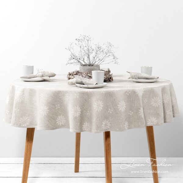 MYSTI Nappe ronde/ovale beige