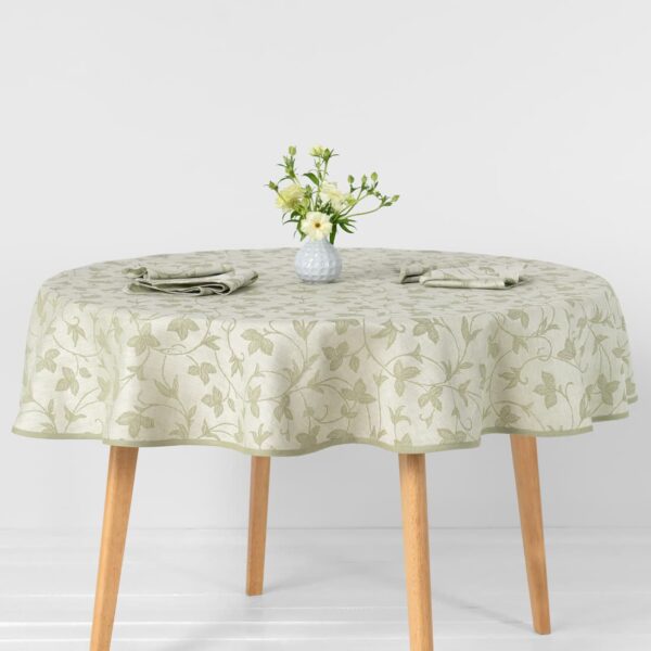 ARGANIA Nappe ronde/ovale verte