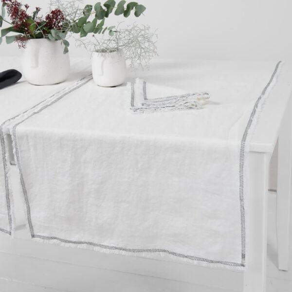 ALBA Chemin de table blanc – Image 2