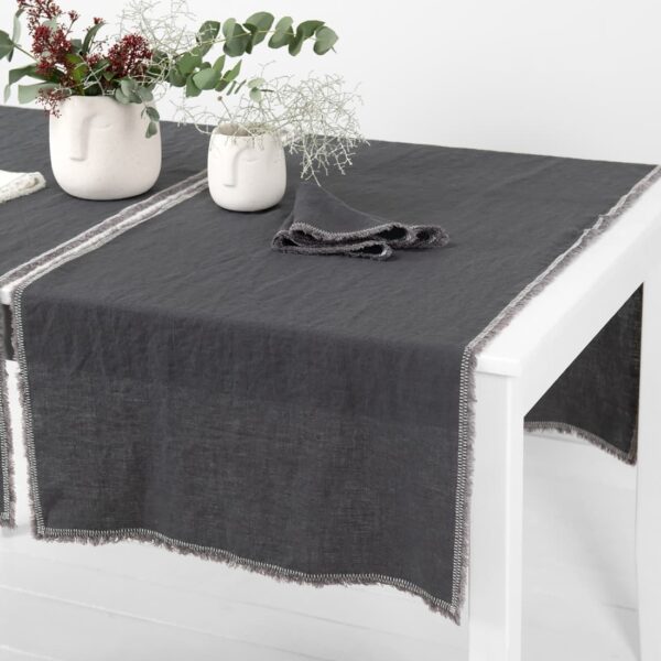 ALBA Chemin de table gris – Image 2