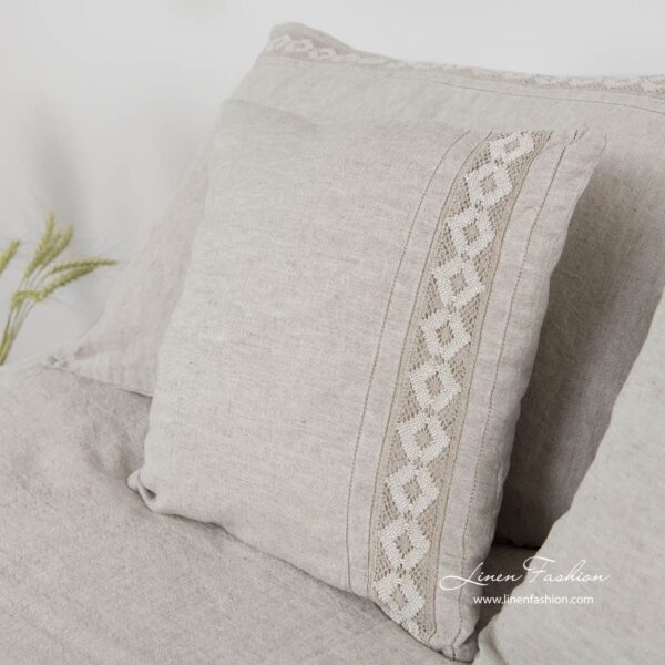 ROJUS white bed linen pillowcase