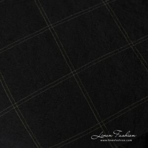 BOSKA Linge de lit 13 BOSKA bed linen woven from black and dark green yarns