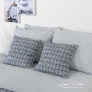 ALABAMA Housse de coussin 9 linen cotton blue grey bedlinen with cushion covers from Alabama collection.