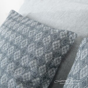 ALABAMA Housse de coussin 8 linen cotton blue grey bedlinen with cushion covers from Alabama.