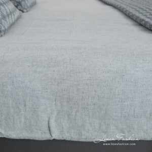 STONA Linge de lit 12 linen cotton blue grey bedlinen, duvet cover.