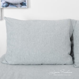 STONA Linge de lit 16 linen cotton blue grey bedlinen, pillow case.