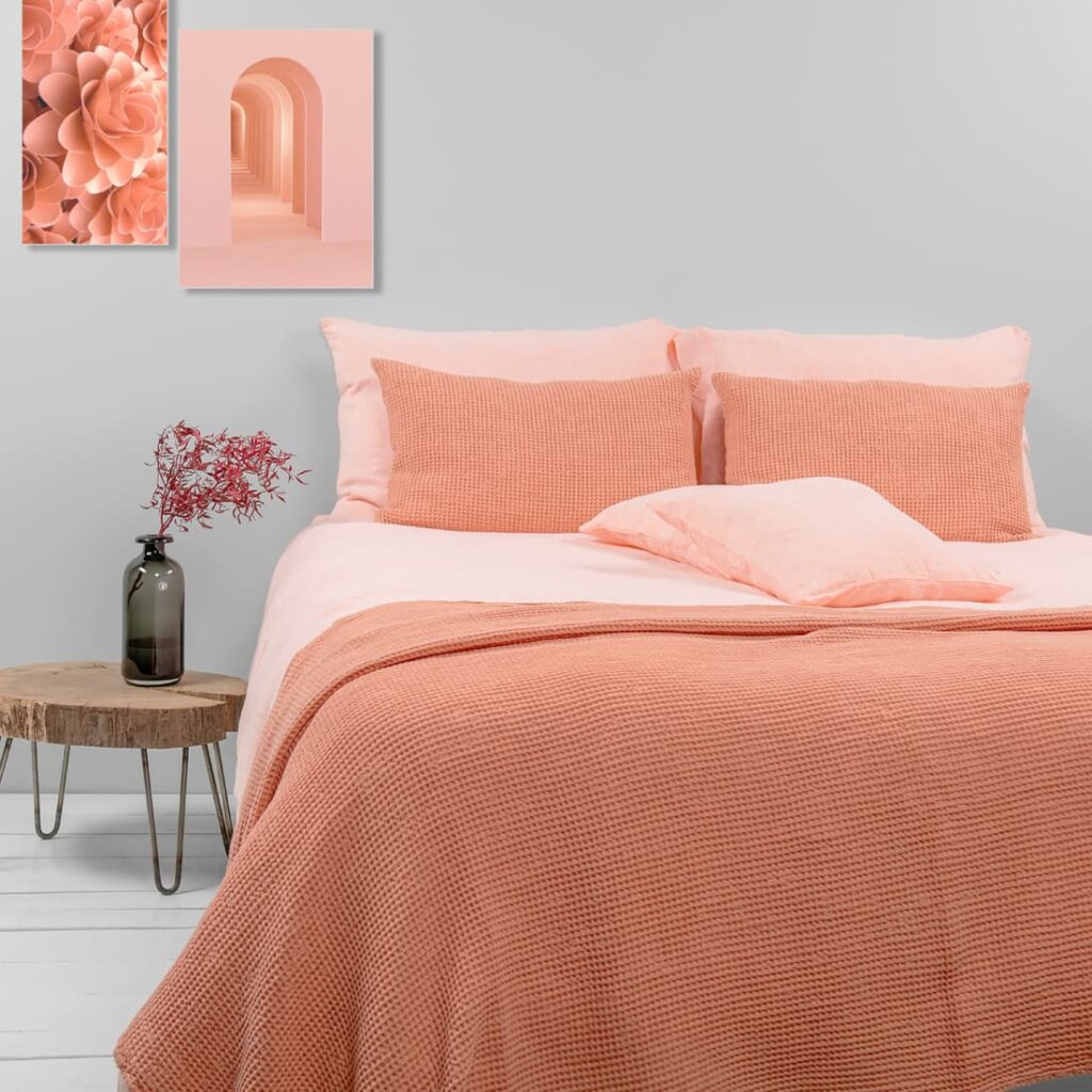 FUZZA Linge de lit 1 linen peach bedlinen