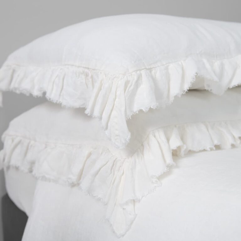 off white linen pillow cases, washed