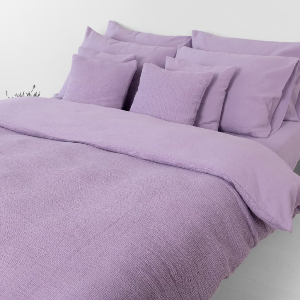 ROYAL Linge de lit lilas 3 rolay lilac duvet cover, washed