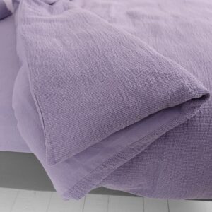 ROYAL Linge de lit lilas 14 rolay lilac duvet cover, one side classical waffle