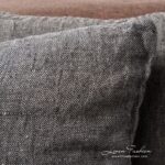 LEILA Housse de coussin gris