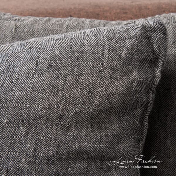 LEILA Housse de coussin gris – Image 4