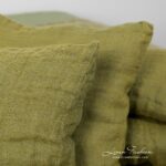 ALOE Housse de coussin vert olive