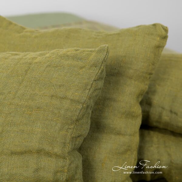 ALOE Housse de coussin vert olive – Image 2