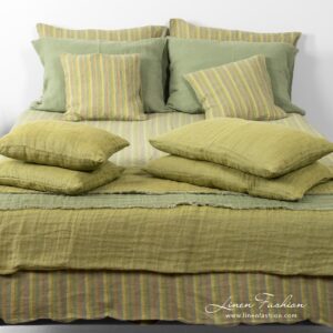 ALOE Housse de coussin vert olive 5 ALOE Housse de coussin vert olive