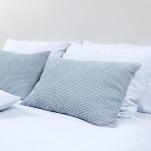 BINGO Housse de coussin bleu glacier