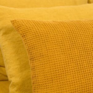 BINGO Housse de coussin jaune moutarde 6 BINGO Housse de coussin jaune moutarde