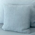 ROYAL Housse de coussin bleu clair