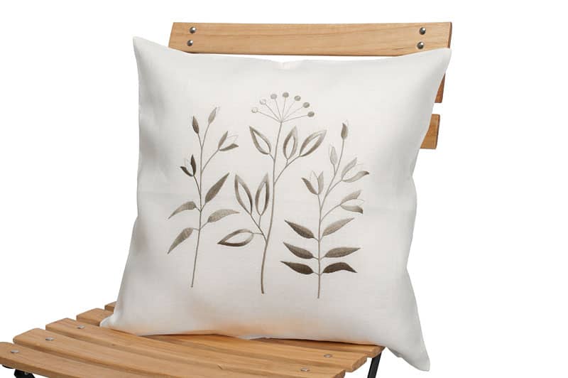 PIKY Housse de coussin blanche
