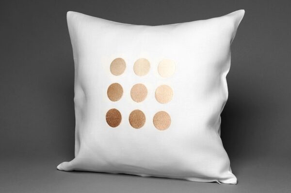 BUBLE Housse de coussin blanche