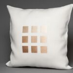 QUADRA Housse de coussin blanche
