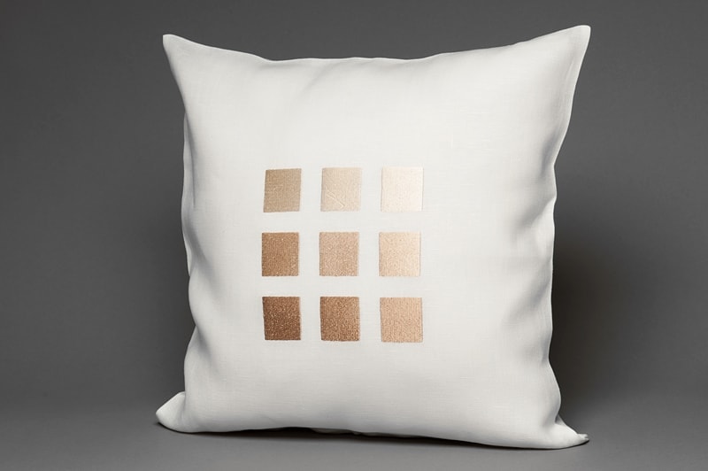QUADRA Housse de coussin blanche